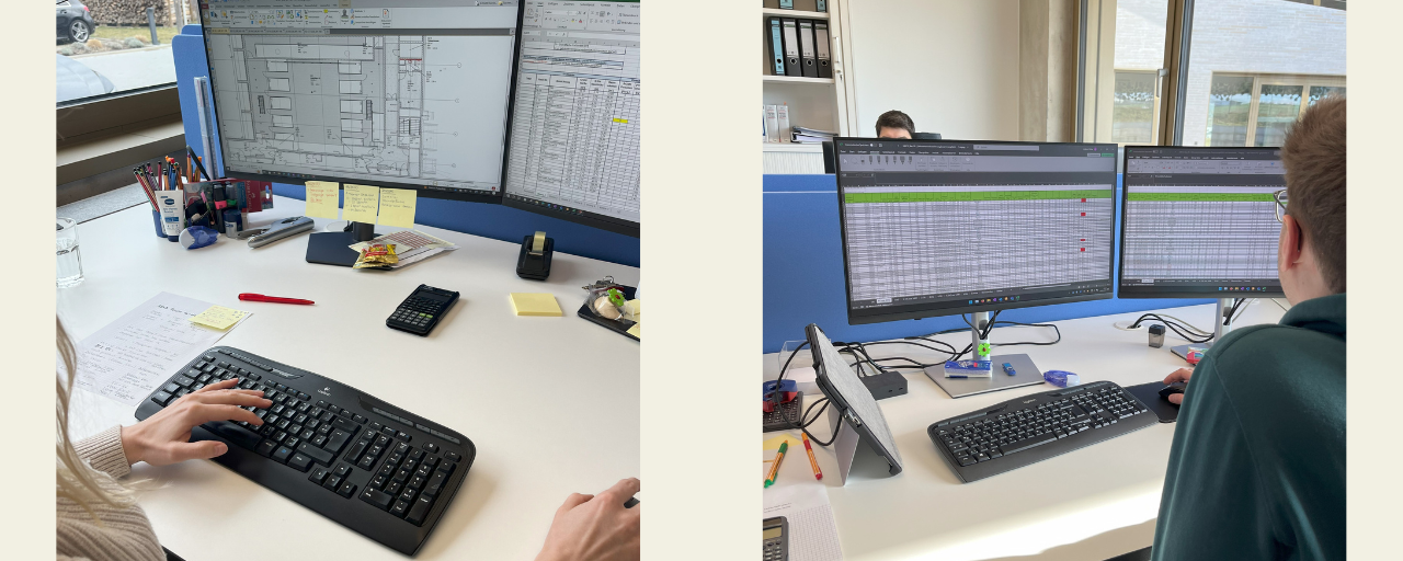Mitarbeiter sitzen am PC von der Firma Zimmermann und Becker GmbH