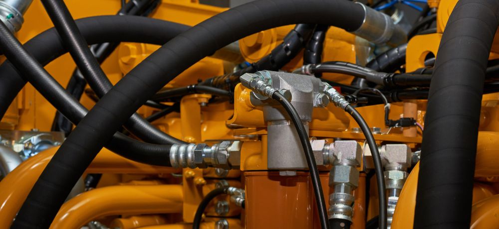 Industriemaschine für die Produktion von Kunststoff und Kautschuk.