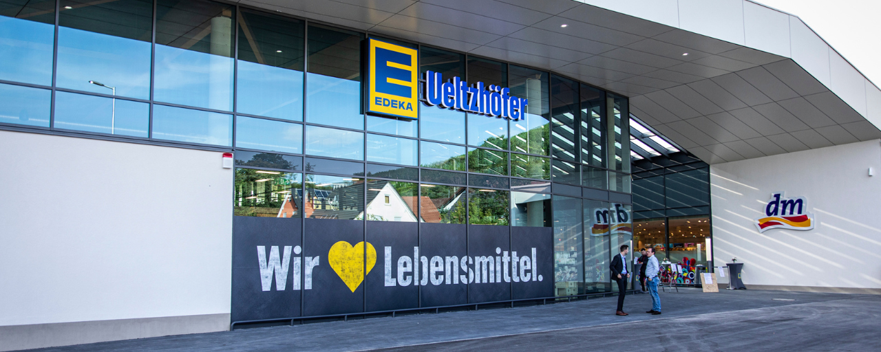 Haupteingang des Lebensmittelhandels EDEKA Ueltzhöfer aus Untergruppenbach