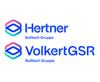 Logos der Unternehmen Hertner und VolkertGSR