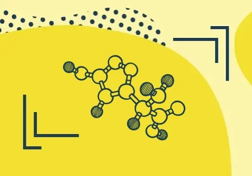 Dekoratives Element zum Schulfach Chemie