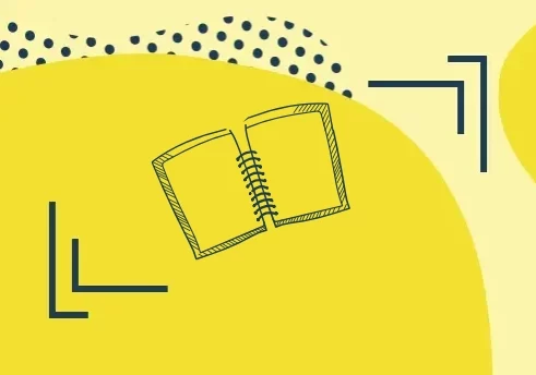 Dekoratives Element zum Schulfach Deutsch